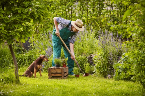 Resolving a garden service concern through review and action